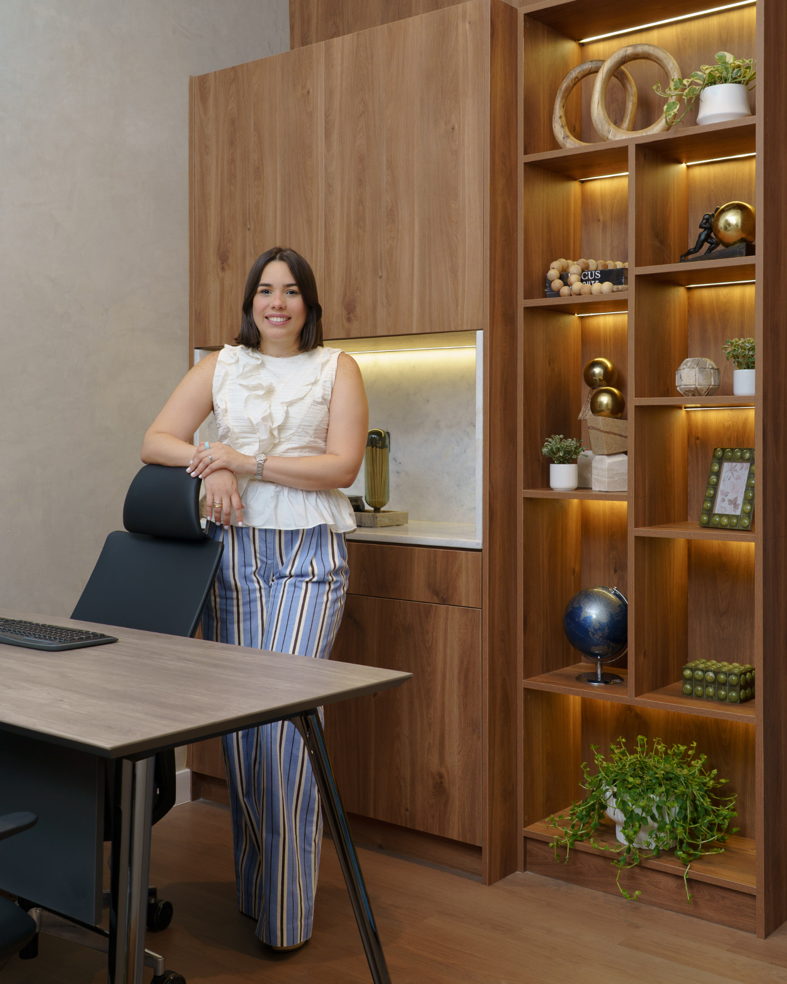 Estudio de diseño de Iris Laura Guerrero con muestras de materiales